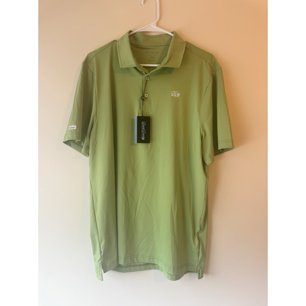 Good Good Size‎ Medium Golf Polo Shirt Mens Large Green Retail $70